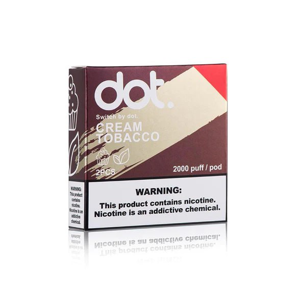 美國佩特里 DOT SWITCH 煙彈 奶油菸草 4000puff/pack 2pcs